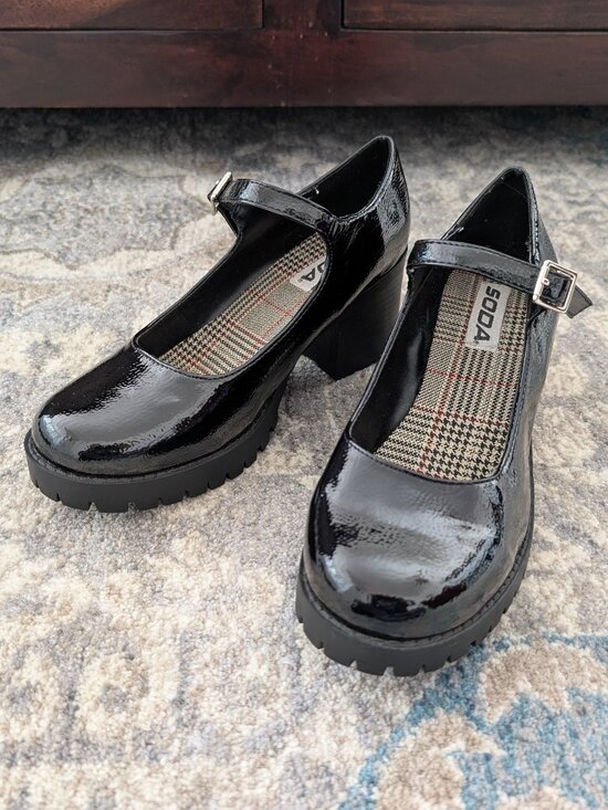 Soda Shoes - SODA Shoes Women's 9 Y2K Platform Buckle Chunky Gothic Preppy Steampunk